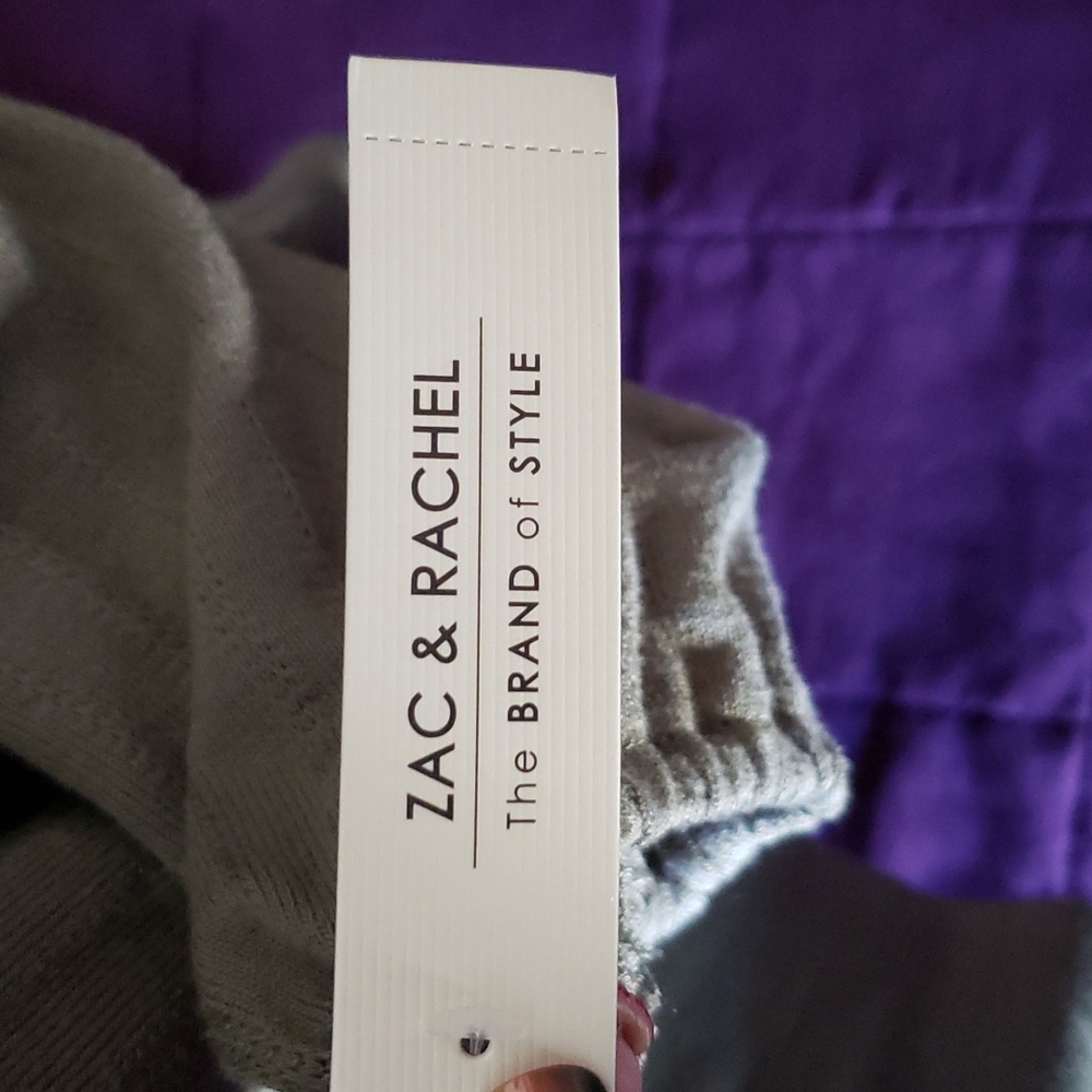 NWT ZAC & RACHEL Olive Green Long Sleeve Top size XL - Picture 4 of 9